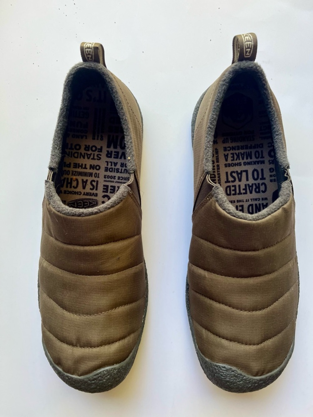 KEEN Men’s Howser 2 Slip-On Quilted Casual Shoes in Brown